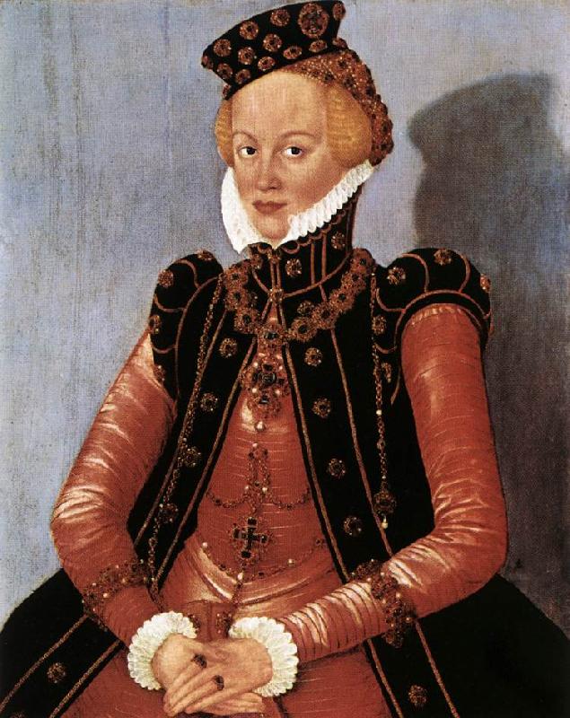 CRANACH, Lucas the Younger Portrait of a Woman sdgsdftg Germany oil painting art